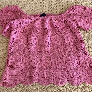 Off Shoulder Lace Blouse